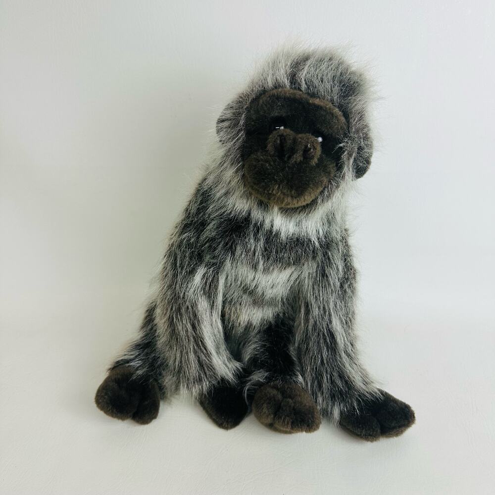TY Brown Black Monkey Silverback‎ Gorilla Ape Monkey Plush Stuffed Animal 15”
